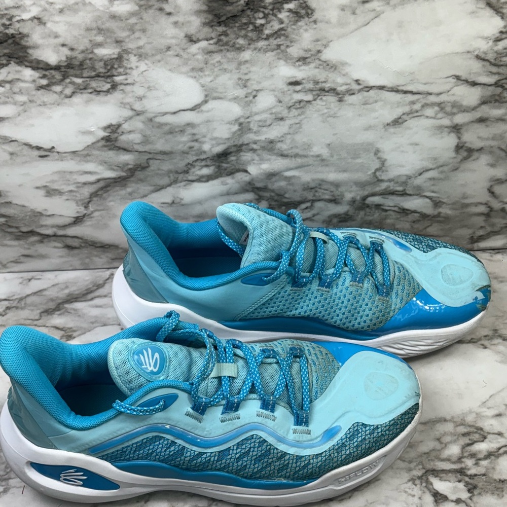 Under Armour Curry Flow Nine Splash Zone Blue Basketball‎ Shoes Mens 10M